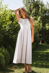 Amani Plaid Maxi Dress FINAL SALE
