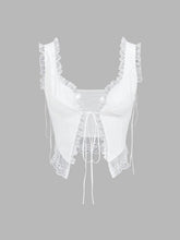 Fly Away Fairytale Lace Trim Crop Cami Top