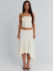 Val Crop Top Cream