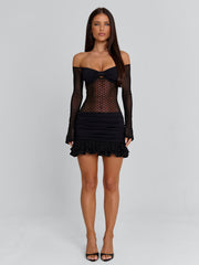 Zenya Mini Dress Black