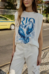 Off-White Toucan Rio Padded Shoulder T-Shirt