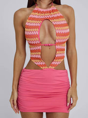 Helia Mini Dress Coral